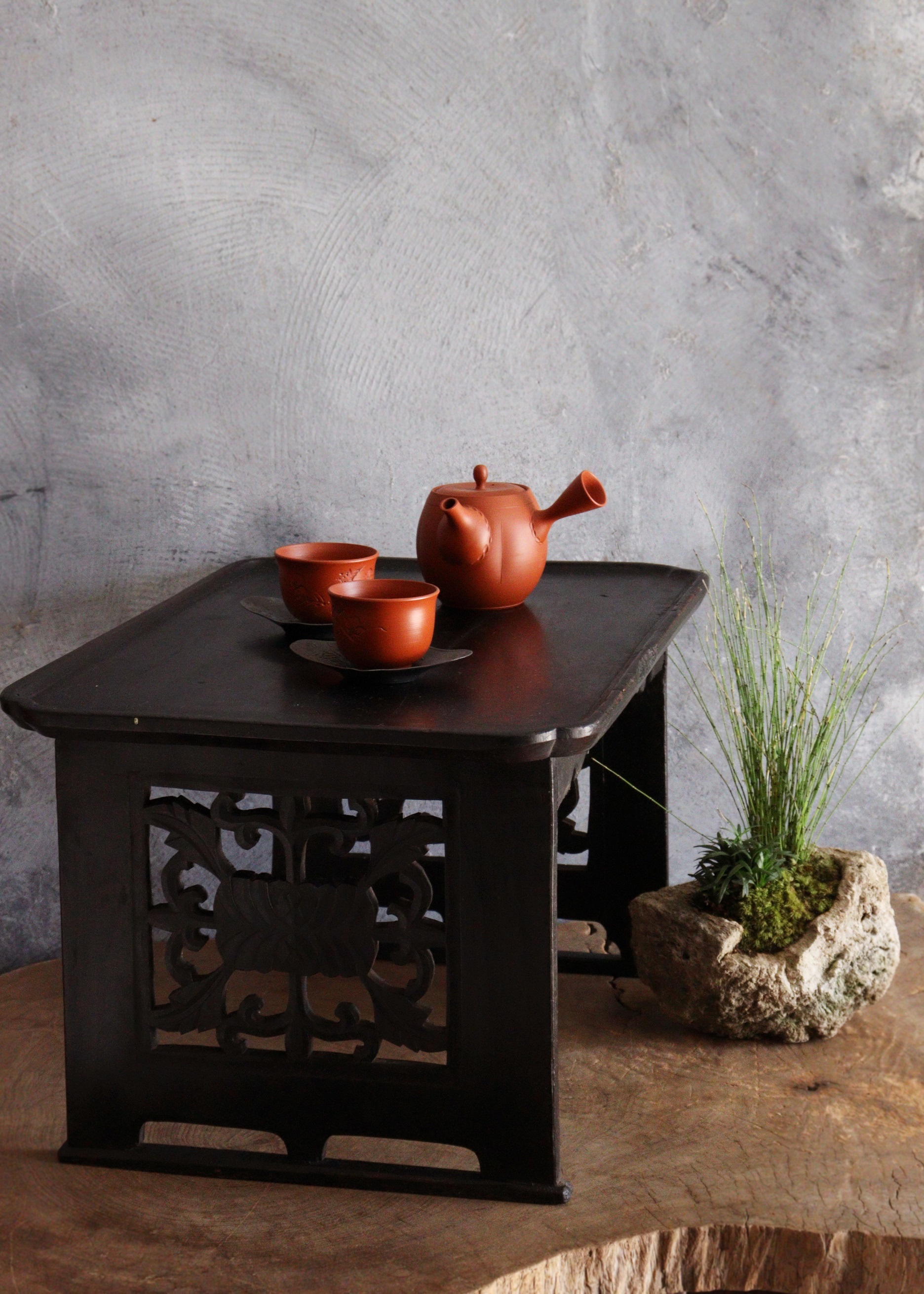 アンティーク 李朝膳 ソバン（小盤）骨董 Antique Sam's Collection 花紋李朝膳 海州盤 ソバン ヘジュバン