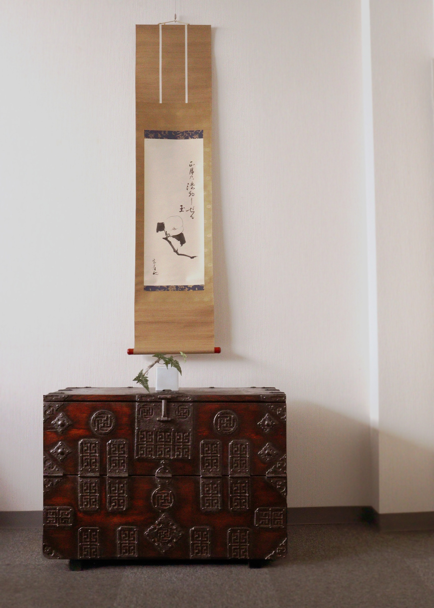 李朝箪笥 李朝バンダジ パンダジ韓国アンティーク家具 中サイズ 幅850