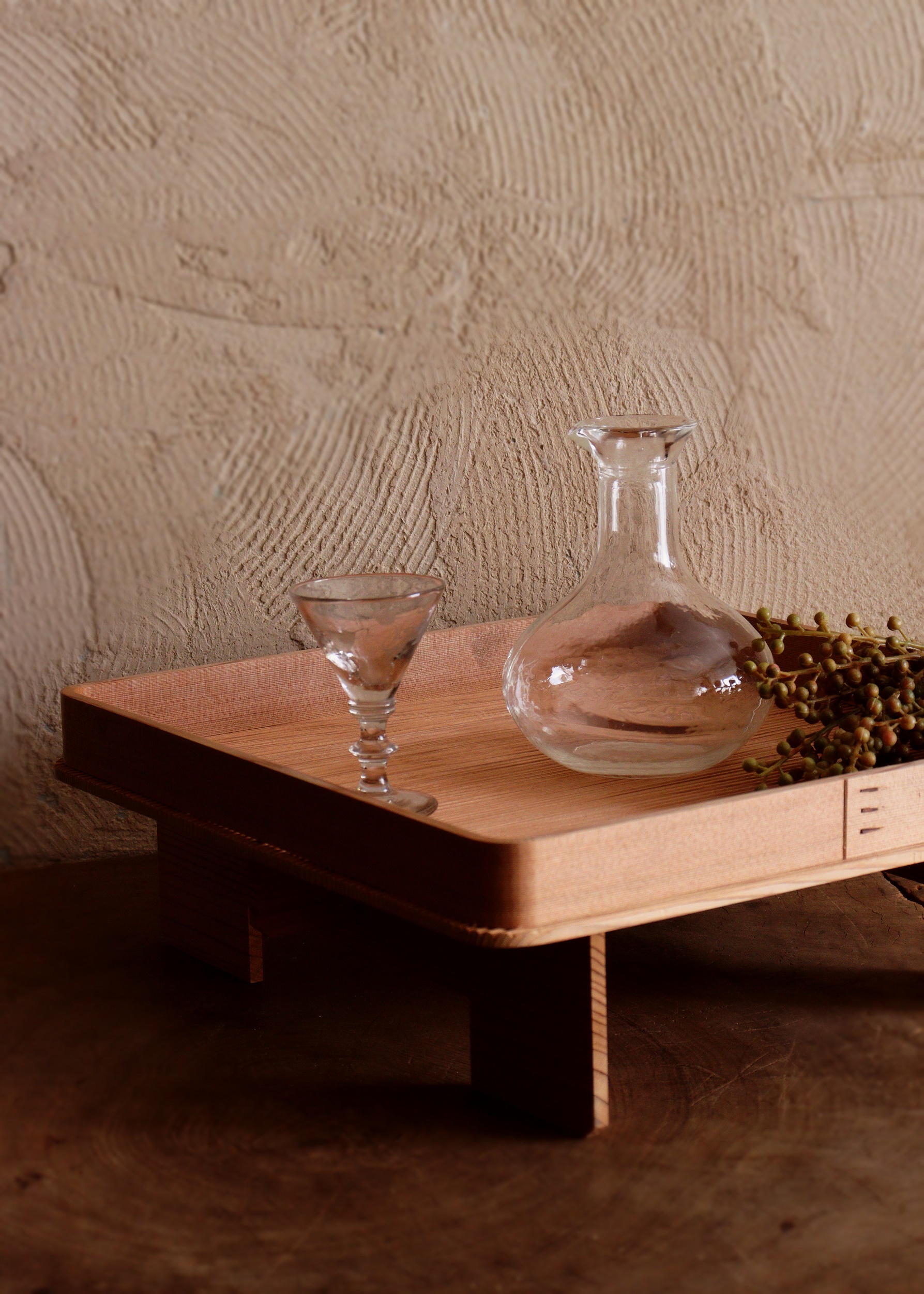 ゆらゆらガラスの徳利 酒器 ガラス器 デキャンタ 一輪挿し