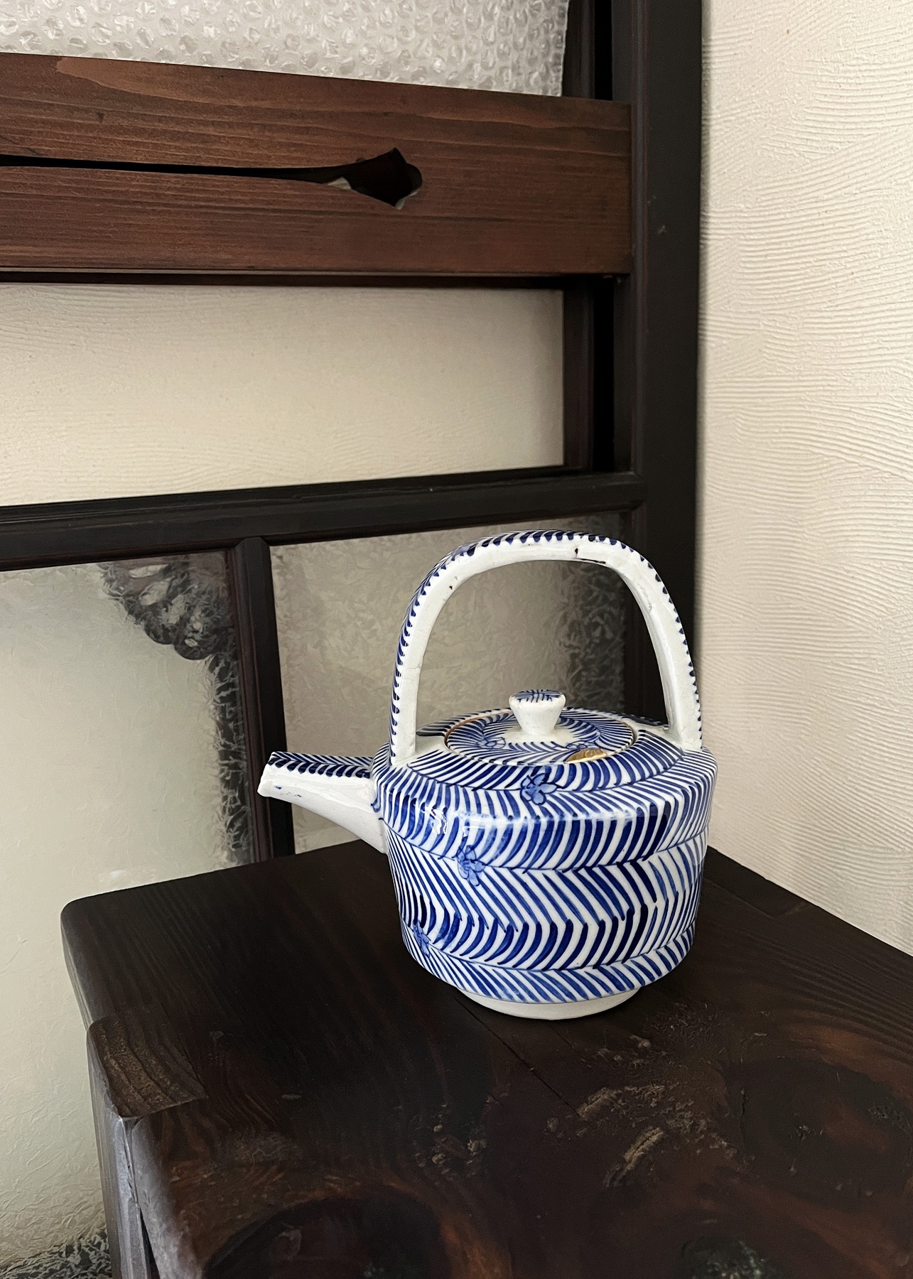 専用 李朝 染付 銚子 幅約18.7㎝ タサオ 東さ6-1201② アンティークサムズコレクション姉妹店 古舫庵コレクション
