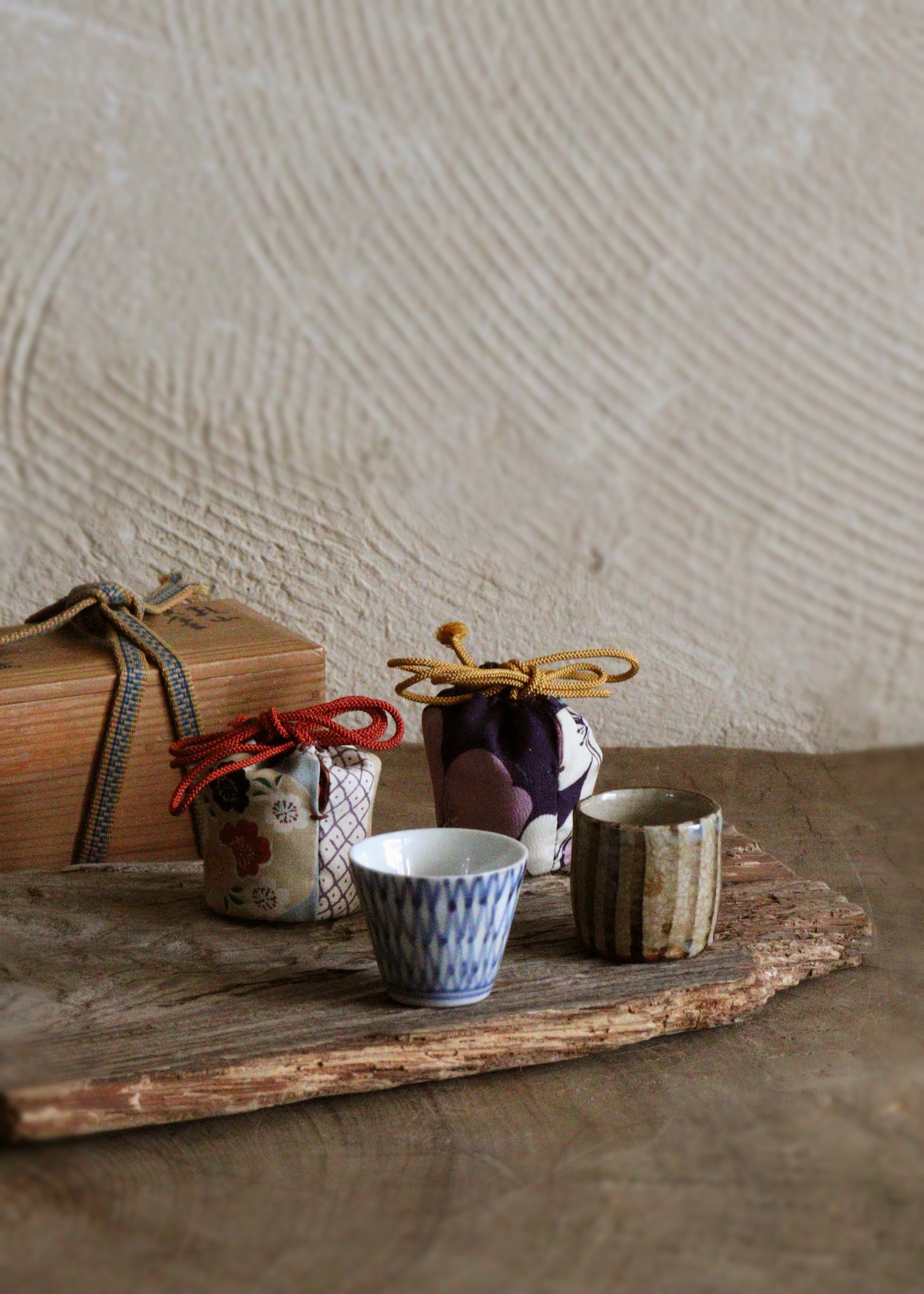 ウイスキー對盃　ショットグラス　酒器　仕覆　乾山銘あり