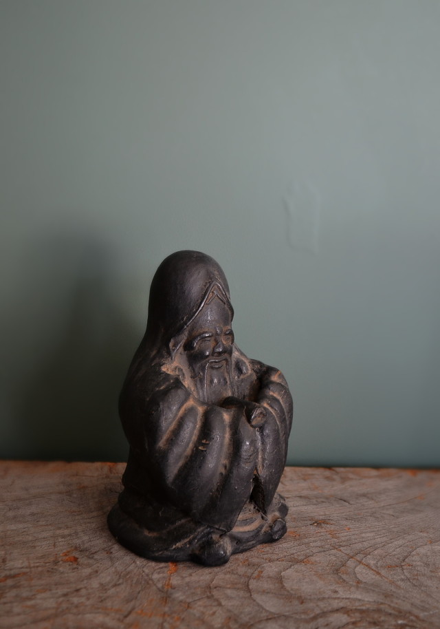 福緑寿 土人形 瓦人形 寿老人 福神様Antique Sam's Collection