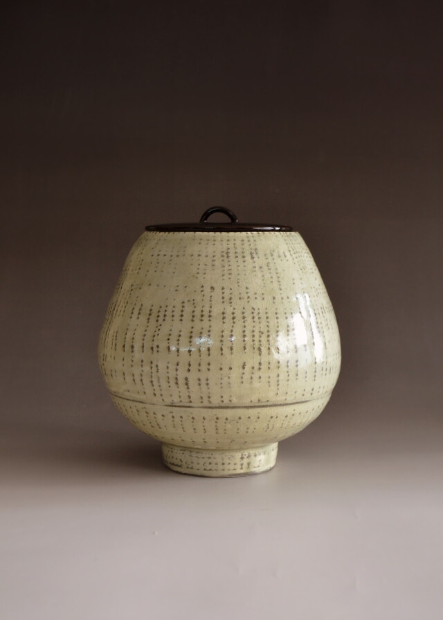 三島水指　吉田明作　