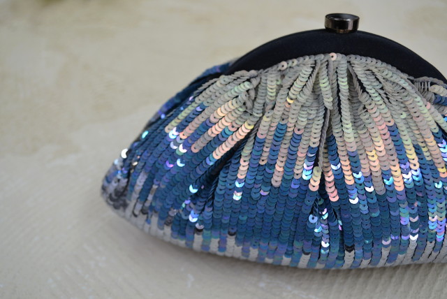 SANTI　ビーズバッグ　クラッチバッグ　パーティ―バッグ