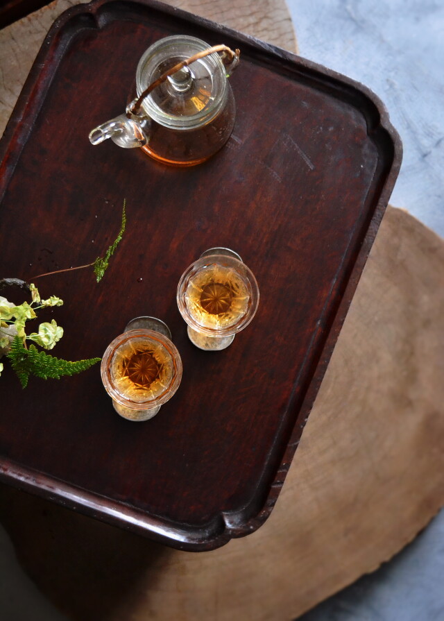 骨董 李朝 ソバン 小盤 李朝 お膳　花形 虎脚 虎足 花台 木製 飾り台 李朝 ソバン 小盤 韓国 お膳 花形 φ38.5cm 虎脚 虎足 花台 - メルカリ