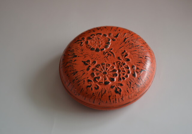 茶道具　田中健智作　乾漆　ほおずき香合　共箱　V　8387 Amazon.co.jp: 金沢の名工 二代 田中健智（造）香合 紅葉紋 共箱