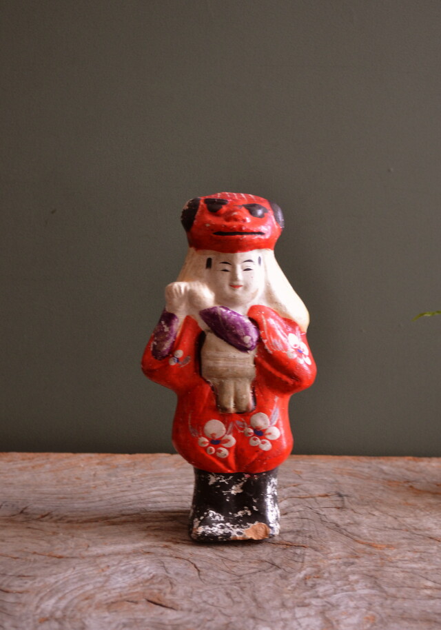 郷土人形 アンティーク 越後獅子 角兵衛獅子 郷土玩具 Antique Sam's