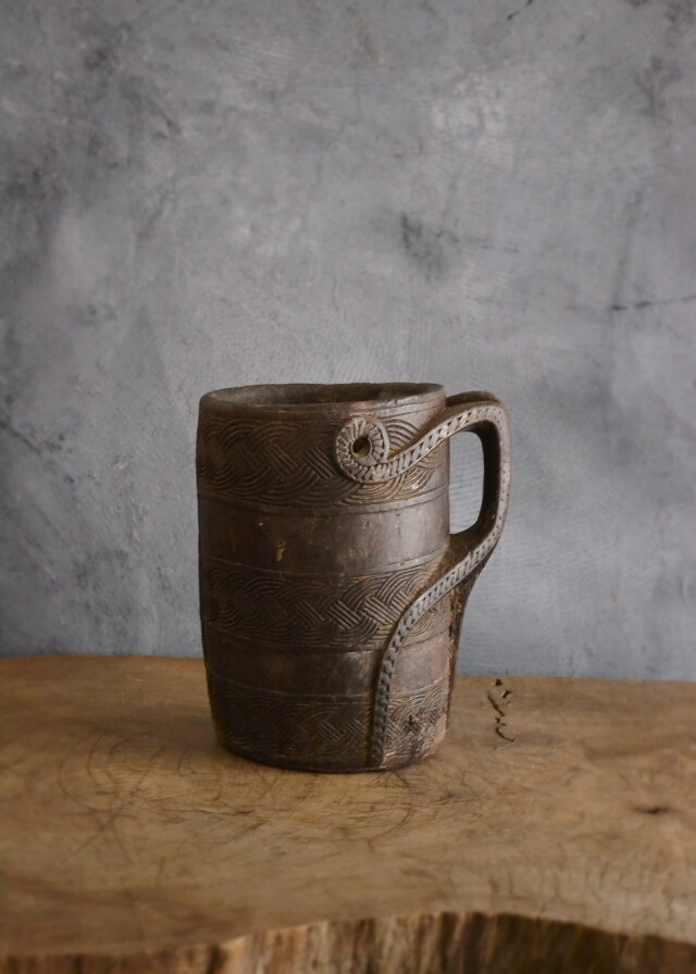 アンティーク　ウッドジャグ　大きなジャグ　