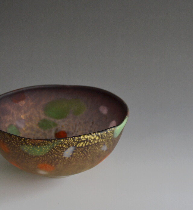 Antique Sam's Collection 硝子茶碗 横山尚人作 茶道具 ガラス茶碗