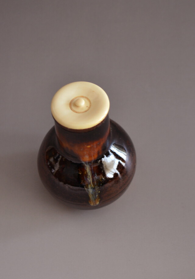桶谷定一作 茶入 道具 ] - 道具 京焼 桶谷定一造 肩衝茶入 □z | ネットショップ