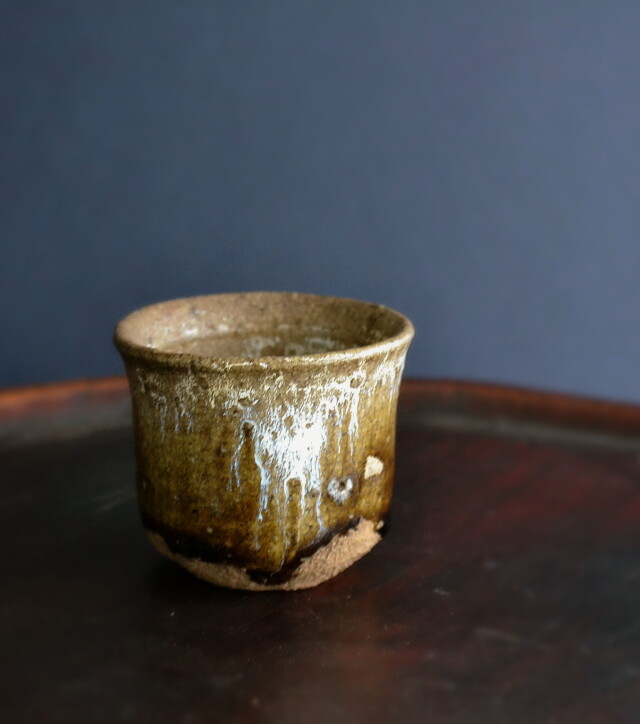 唐津酒器　ぐい吞み　斑唐津　朝鮮唐津