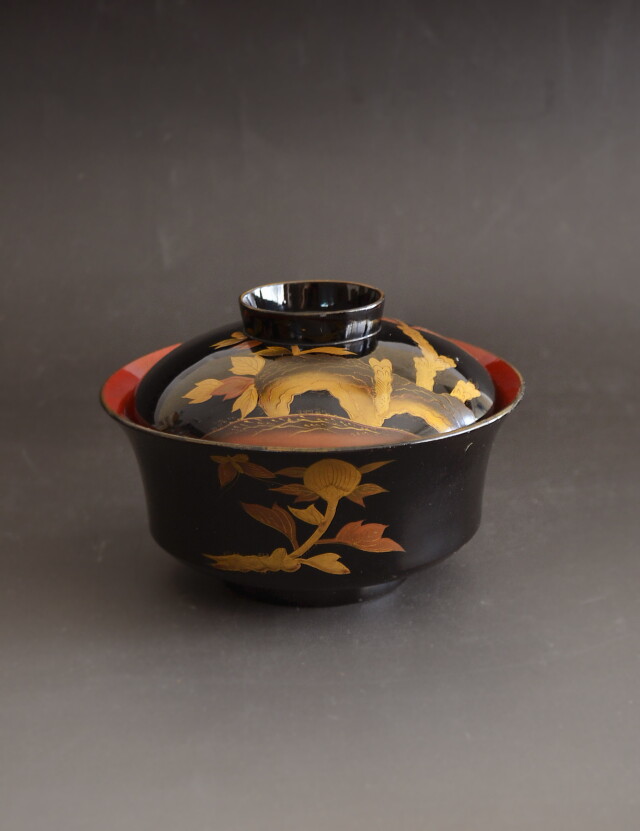 時代蒔絵椀　五客