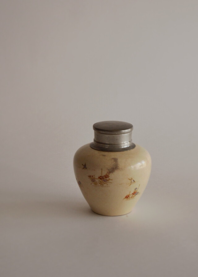 薩摩焼茶入 茶壺 茶入 茶筒