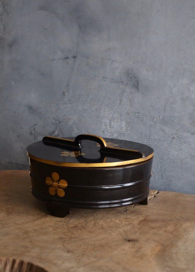蒔絵漆器　水盥　蓋付盥　骨董　蒔絵　化粧盥