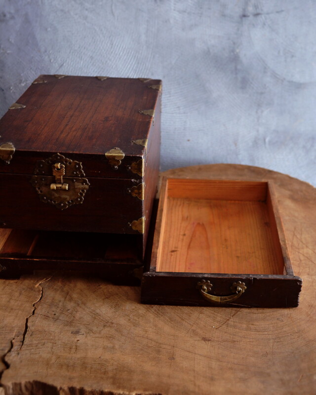 銅器 筆箱 弧形筆箱 文房置物·案頭 書道具 文房具 工芸品 美術品