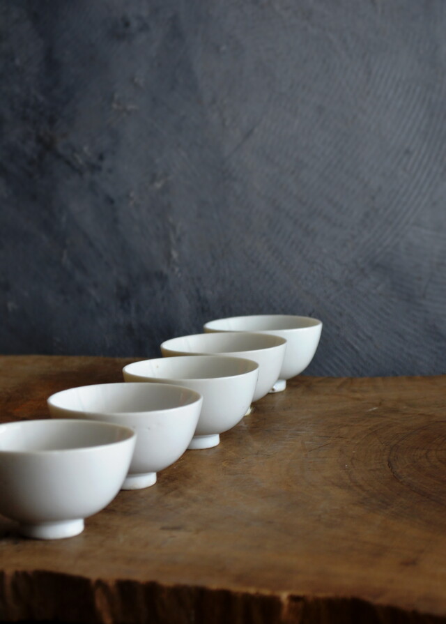 白磁煎茶茶碗　向付　小鉢　白磁　5客組