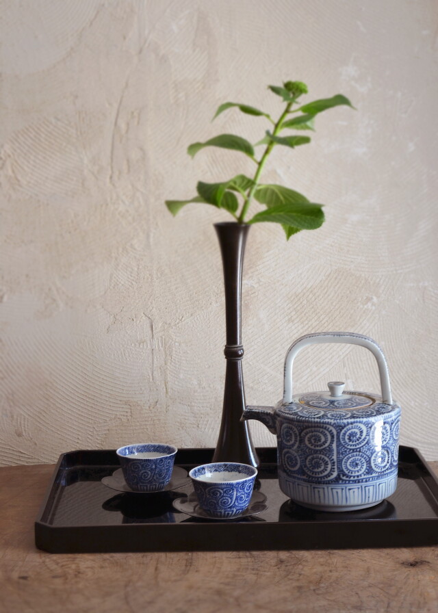 蛸唐草水注　水次 銚子　ちろり　水注　湯桶　染付骨董　金継 染付蛸唐草　古伊万里