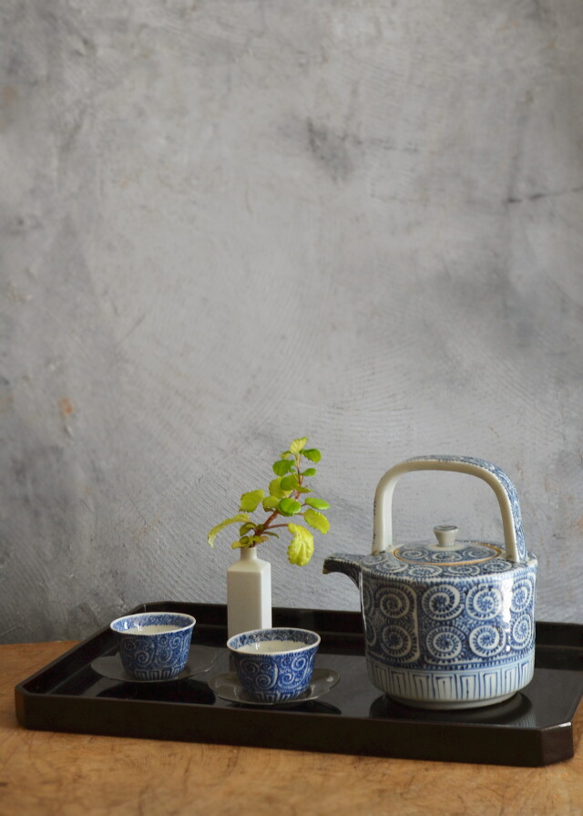 蛸唐草水注　水次 銚子　ちろり　水注　湯桶　染付骨董　金継 染付蛸唐草　古伊万里