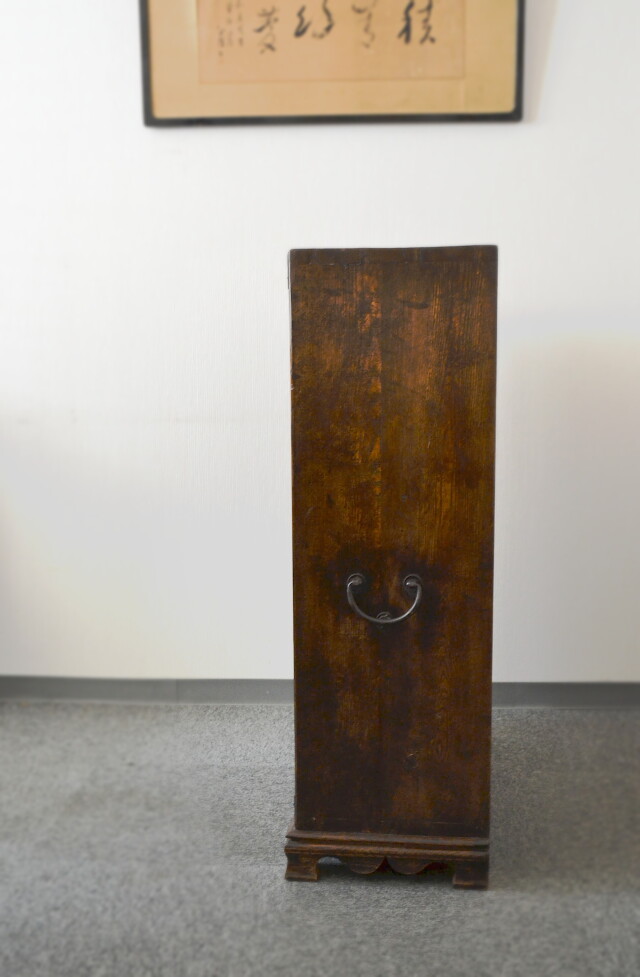 李朝箪笥　李朝バンダジ 幅795 高さ1150ｍｍ　パンダジ 書庫　違い棚　韓国アンティーク家具
