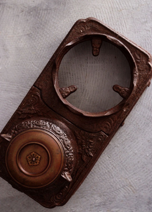 デザイン綺麗な銅壷 長火鉢 火鉢道具 鉄