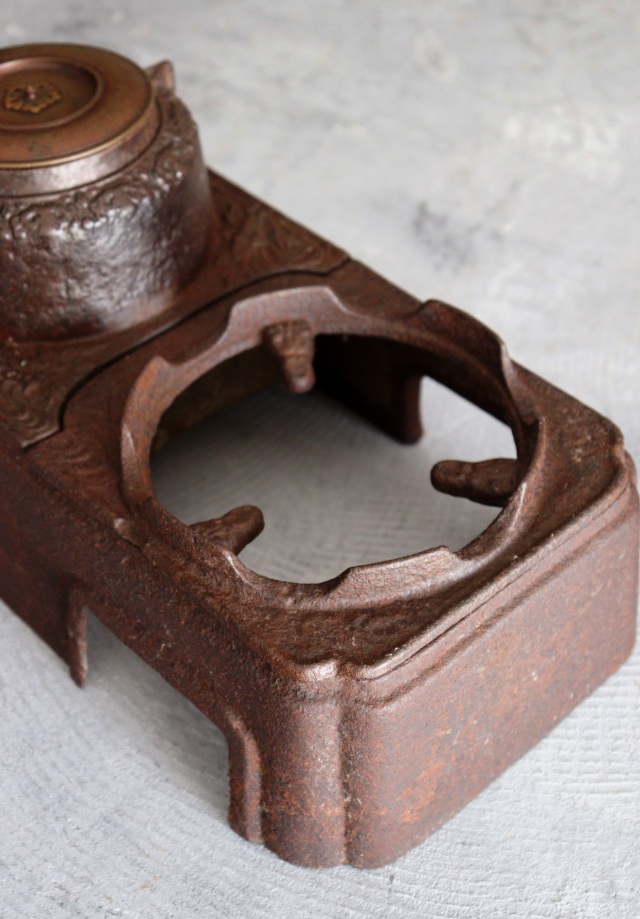 デザイン綺麗な銅壷 長火鉢 火鉢道具 鉄Antique Sam's Collection