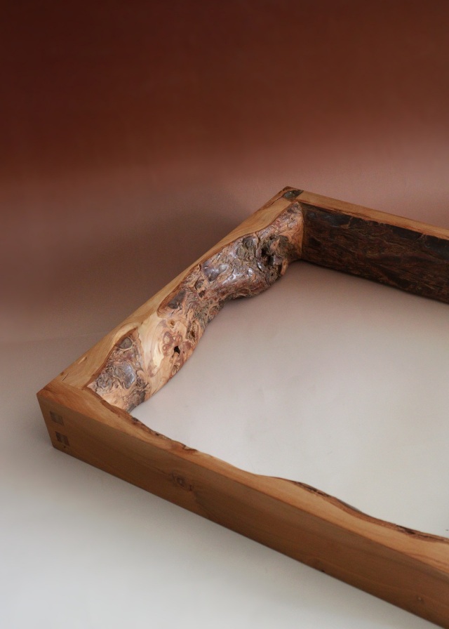 梅木炉縁　炉縁　茶道具　炉　指物師　稲尾誠中斎作