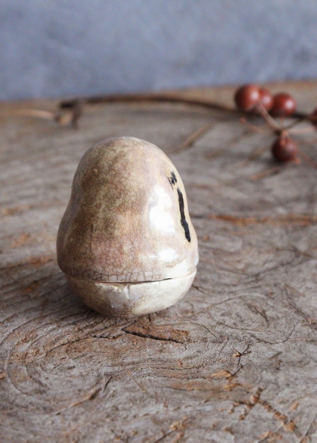 お化けの香合　ハロウィン　10月茶会　みたて　茶道具　茶器　香合