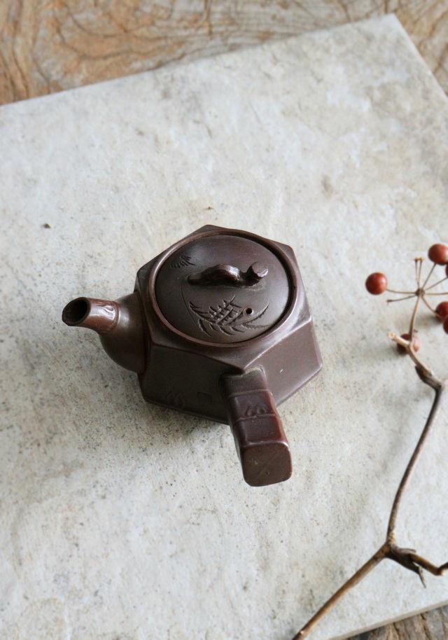 六面急須 茶器 煎茶道具 中国茶 煎茶 煎茶器 万古急須 萬古急須 茶注