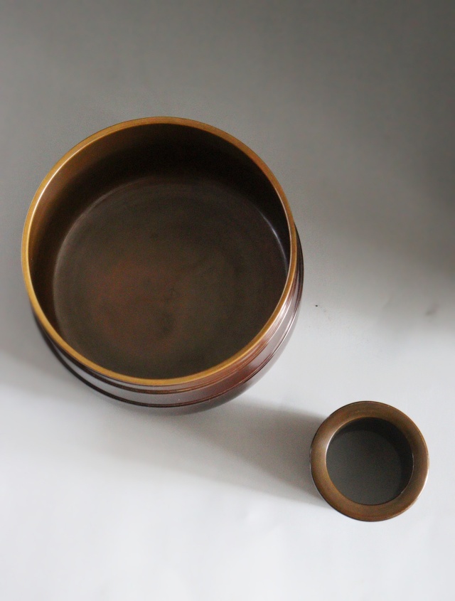 唐銅皆具　金森紹栄作　茶道具　皆具　水指