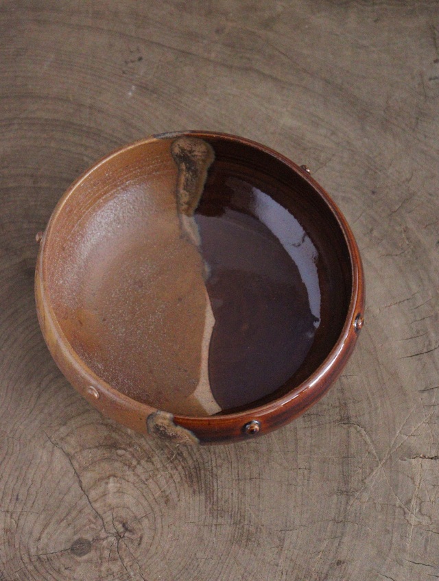 茶道具 松古窯佐久間勝山作 高取擂座灰器 茶会 作家物 共