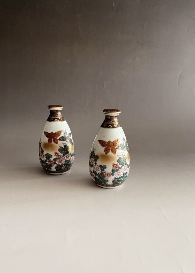 九谷美泉の酒器 徳利 楽天市場】九谷焼 酒器揃 青手古九谷 徳利 盃セット / 文吉窯