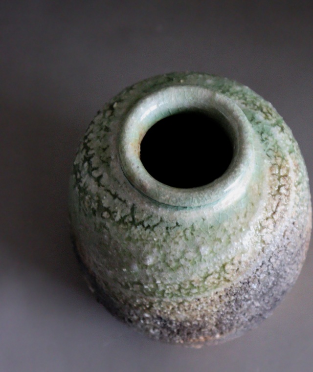 新歓嗣作　伊賀茶入　茶道具　茶器