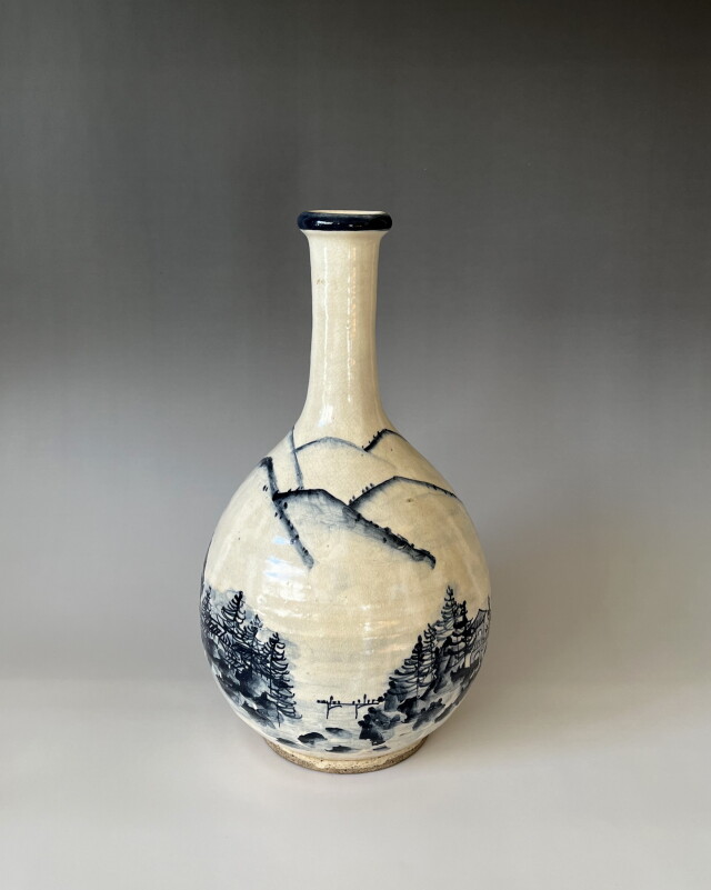 【民藝】片口 Vintage Japanese folk Art : Vase / Tatsuzo Shimaoka 新たに