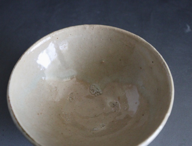 竹花正弘作　粉引盃　酒器　ぐいのみ　浪瀬窯　酒器　　酒盃　粉引
