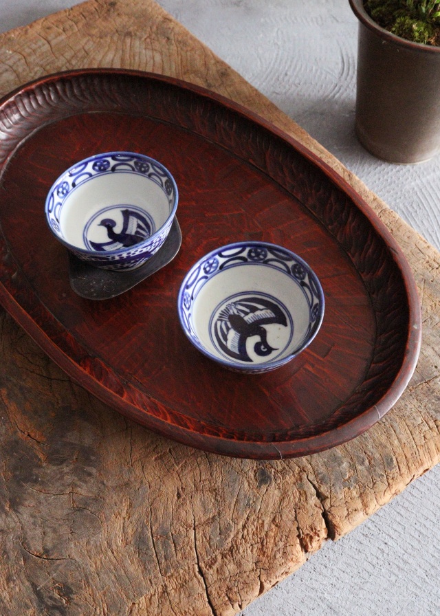 讃岐盆　讃岐彫　楕円　お盆　　煎茶盆　手仕事　民藝　盆