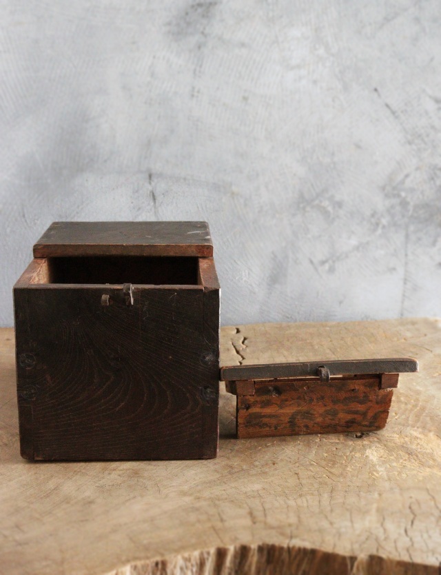 小さな時代銭箱 銭函 豆銭箱 小箱 時代小箱 アンティーク小箱 Antique
