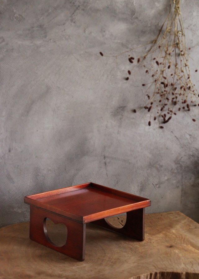 春慶塗り　足付き膳　　透かし　お盆　お膳　