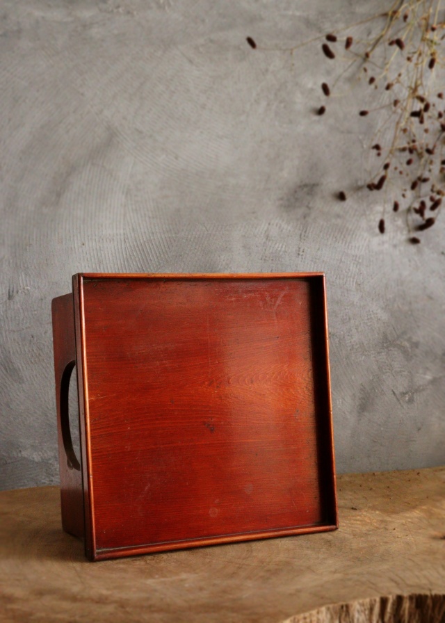 春慶塗り　足付き膳　　透かし　お盆　お膳　