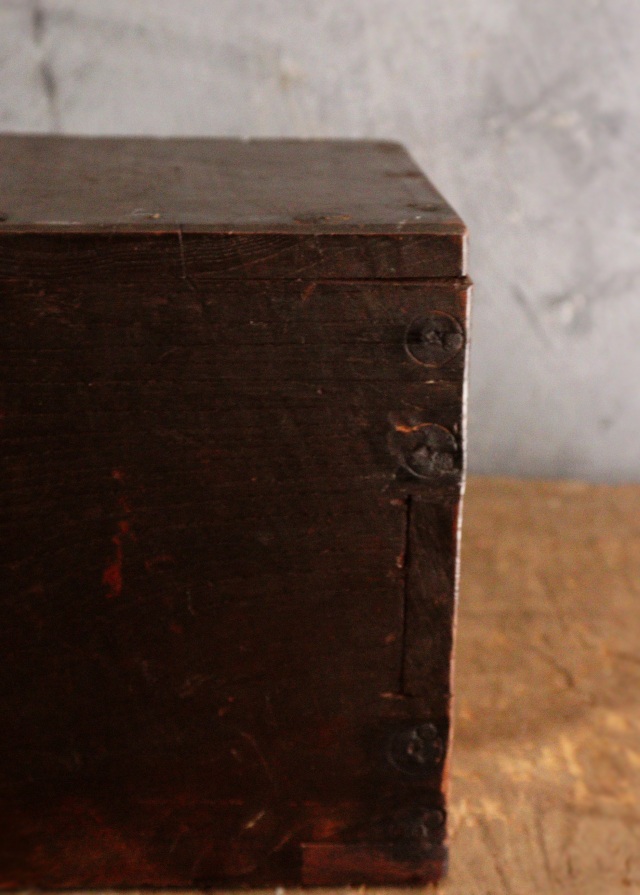 小さな時代銭箱　銭函　豆銭箱　小箱　時代小箱　アンティーク小箱