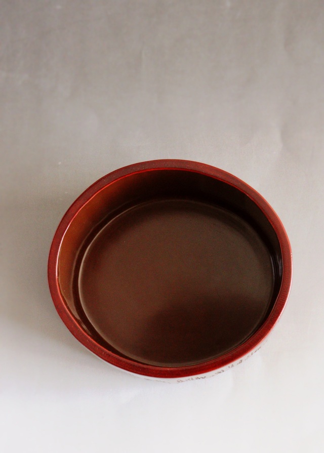 竹造建水　名工　篠原如雪　茶道具　茶会　作家物　建水　漆器　漆工芸