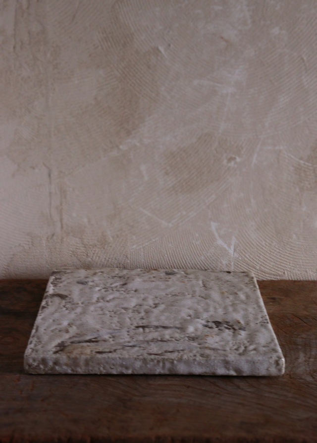 志野焼敷板　陶板　敷板　花台　みたて　茶道具