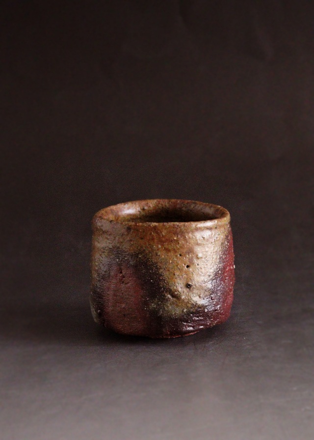金重充宏作 備前酒盃 酒器 ぐいのみ 備前焼 酒盃 共箱 共布