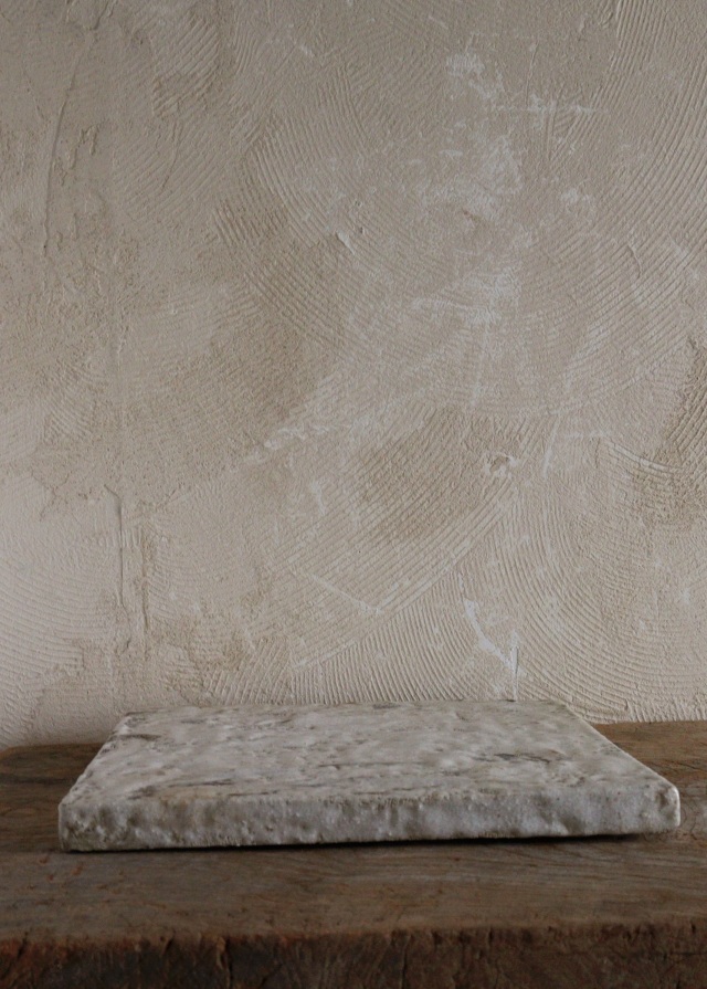 志野焼敷板　陶板　敷板　花台　みたて　茶道具