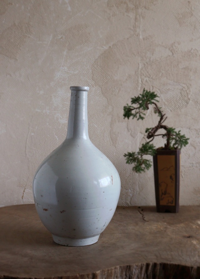 白磁大徳利　古伊万里徳利　白磁　花瓶　酒器　