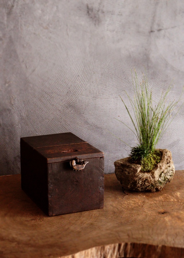 アンティーク 銭箱 小さな時代銭箱 銭函 豆銭箱 小箱 時代小箱 アンティーク小箱 Antique