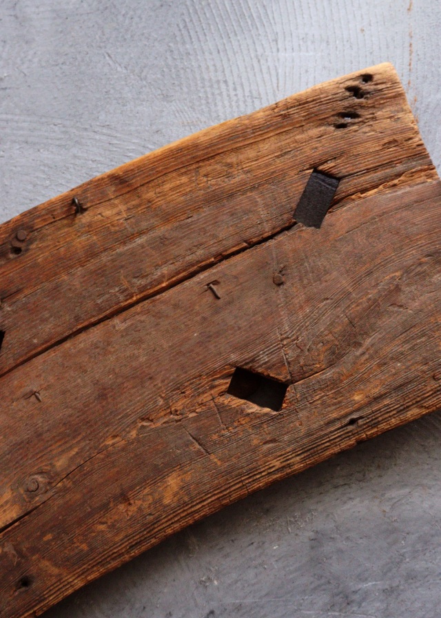 船板古材　翁　奈良一刀彫　古道具　骨董　古美術　アンティーク　侘び寂