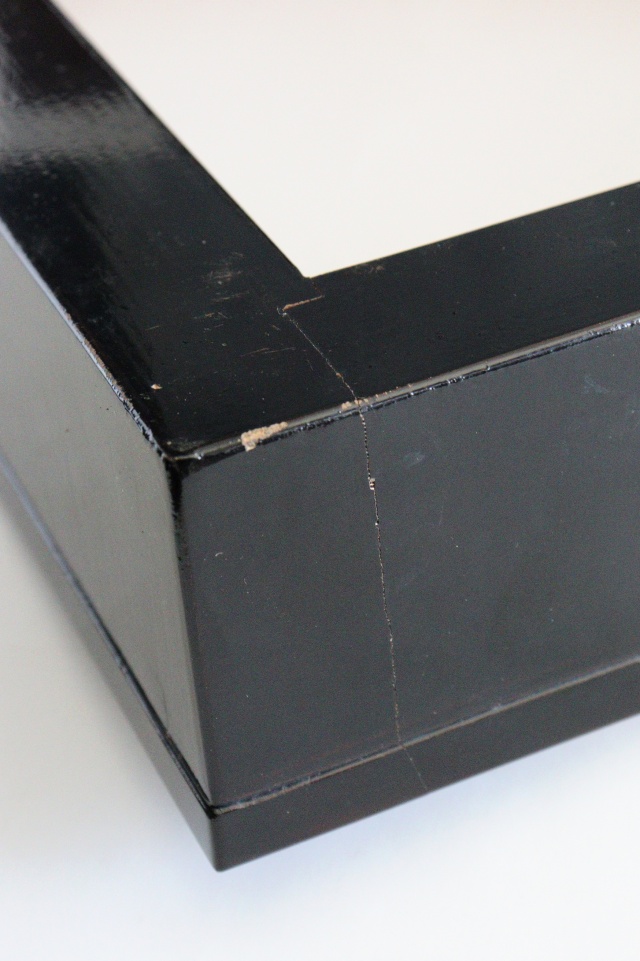 壷々蒔絵炉縁　塗師平安胡春作　蒔絵　茶道具　炉