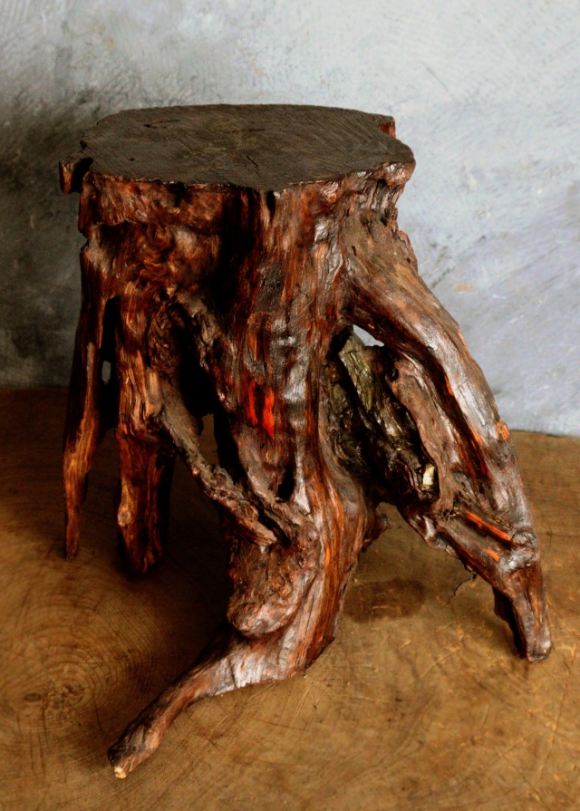 古木花台　珪化木　花台　根瘤　古玩　古材　盆栽台　飾り台　