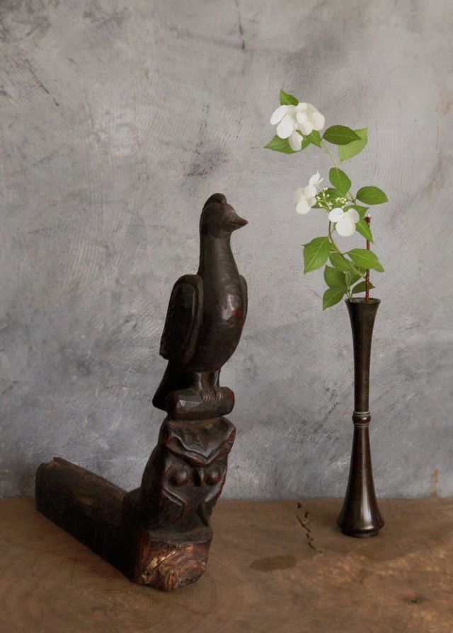 李朝　木製雑像　　木俑　韓国アンティーク　古木　オブジェ