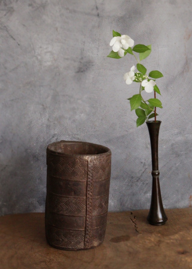 アンティーク　ウッドジャグ　大きなジャグ